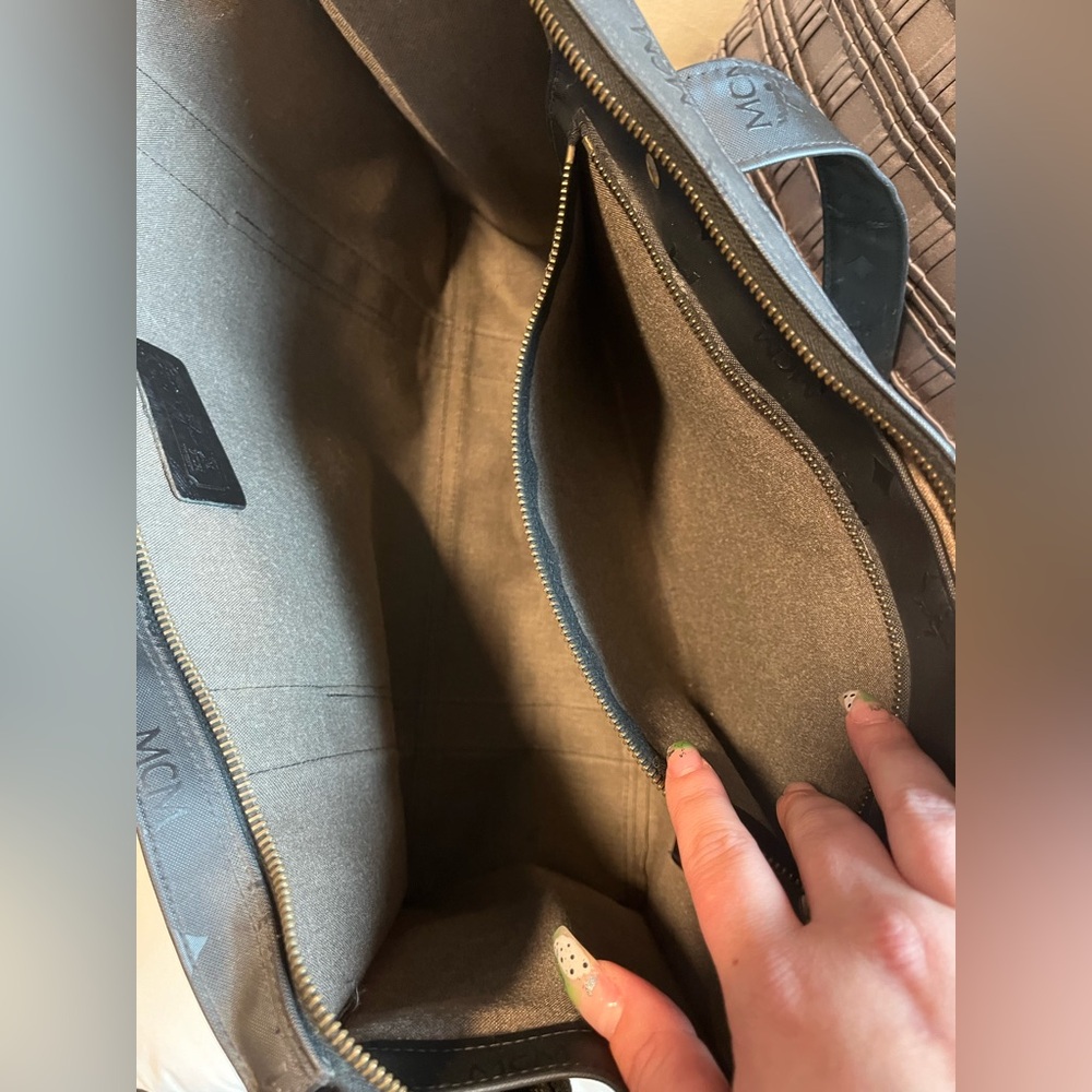 Vintage MCM Monogram Black Nylon Shopping Tote - Picture 11 of 11